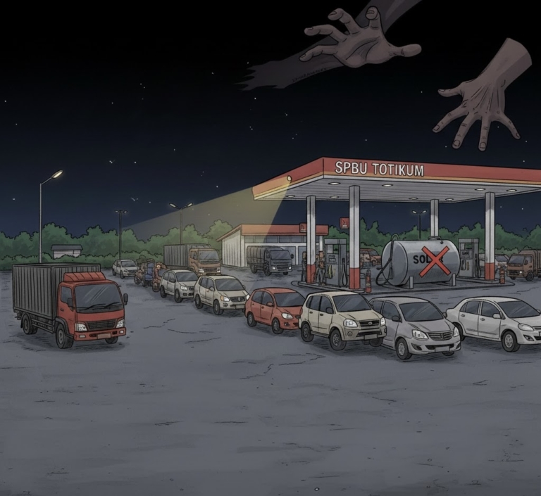 Solar Menghilang, Masyarakat Dipermainkan: SPBU Totikum Disorot, BBM Subsidi Dinilai Tak Berpihak