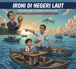 Ironi di Negeri Laut: Program MBG di Banggai Kepulauan Lebih Banyak Sajikan Ayam daripada Ikan, Kesatuan Nelayan Tradisional Indonesia Bangkep Angkat Suara