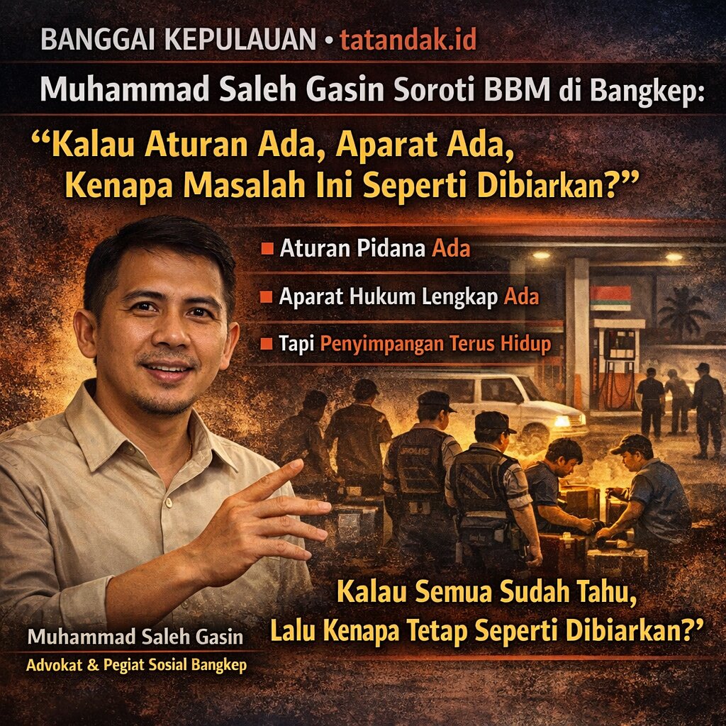 Muhammad Saleh Gasin Soroti BBM di Bangkep: “Kalau Aturan Ada, Aparat Ada, Kenapa Masalah Ini Seperti Dibiarkan?”