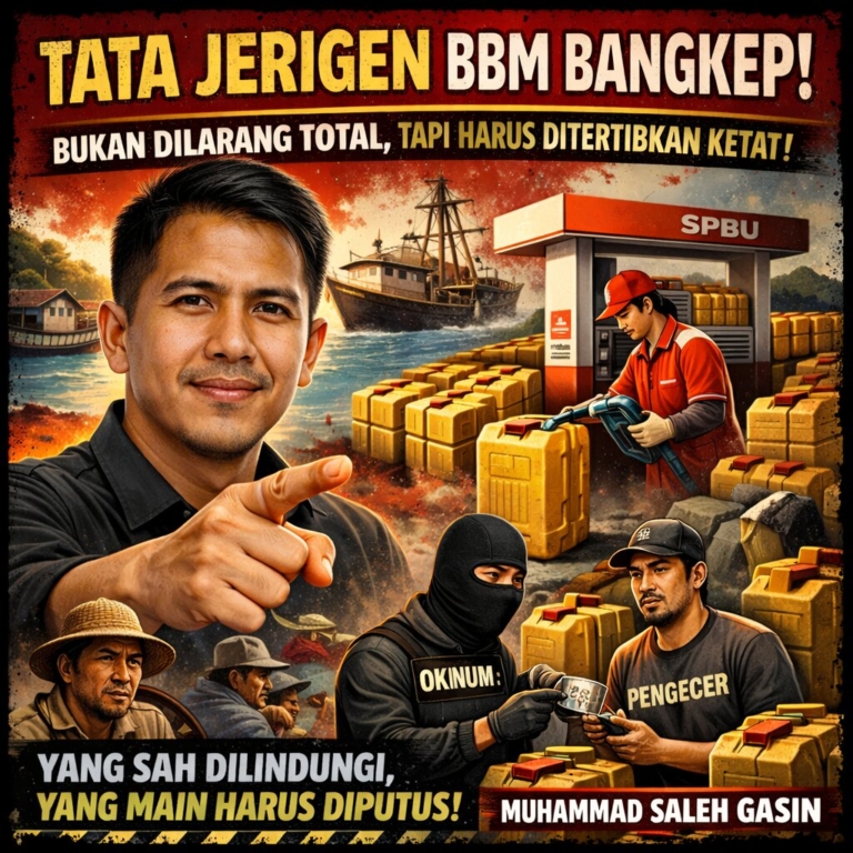 Muhammad Saleh Gasin: Jerigen BBM di Bangkep Jangan Dilarang Total, Tapi Harus Ditertibkan Ketat