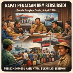 Senin, 6 April 2026, Pemda Bangkep Gelar Rapat Penataan BBM Bersubsidi, Publik Menunggu Hasil Nyata, Bukan Lagi Seremoni