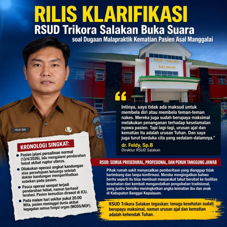 RSUD Trikora Salakan Buka Suara soal Dugaan Malapraktik Kematian Pasien Asal Manggalai