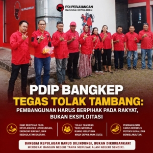 PDIP Bangkep Tegas Tolak Tambang: Pembangunan Harus Berpihak pada Rakyat, Bukan Eksploitasi