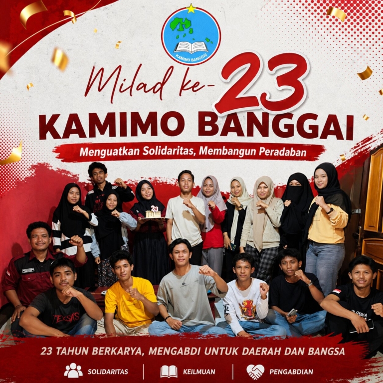 KaMIMo Banggai Rayakan Milad ke-23, Teguhkan Komitmen Pemuda untuk Daerah dan Bangsa