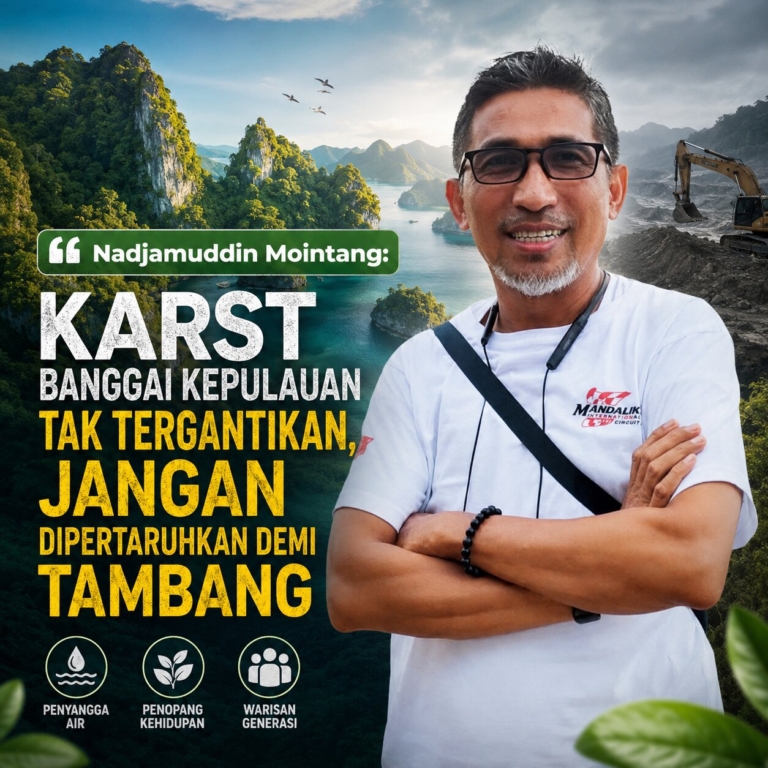 Nadjamuddin Mointang: Karst Banggai Kepulauan Tak Tergantikan, Jangan Dipertaruhkan demi Tambang