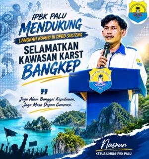 IPBK PALU DUKUNG KOMISI III DPRD SULTENG TOLAK TAMBANG BATU GAMPING DI BANGKEP