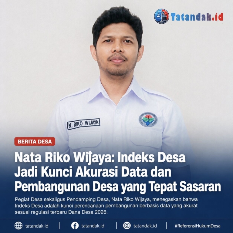 Nata Riko Wijaya: Indeks Desa Jadi Kunci Akurasi Data dan Pembangunan Desa yang Tepat Sasaran