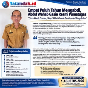 Empat Puluh Tahun Mengabdi, Abdul Wahab Gasin Resmi Purnatugas: “Guru Boleh Pensiun, Tetapi Tidak Pernah Pensiun dari Pengabdian”