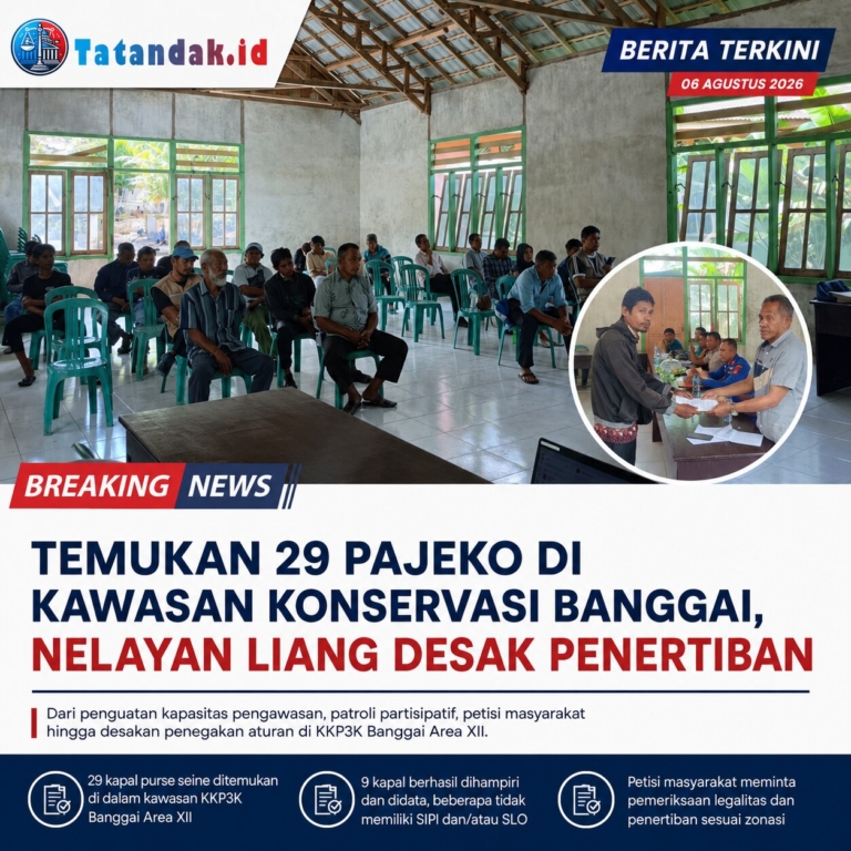 Temukan 29 Pajeko di Kawasan Konservasi Banggai, Nelayan Liang Desak Penertiban
