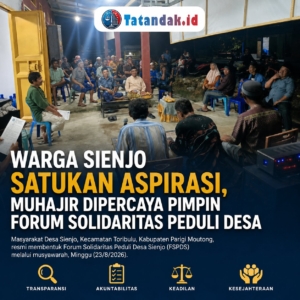 Warga Sienjo Satukan Aspirasi, Muhajir Dipercaya Pimpin Forum Solidaritas Peduli Desa