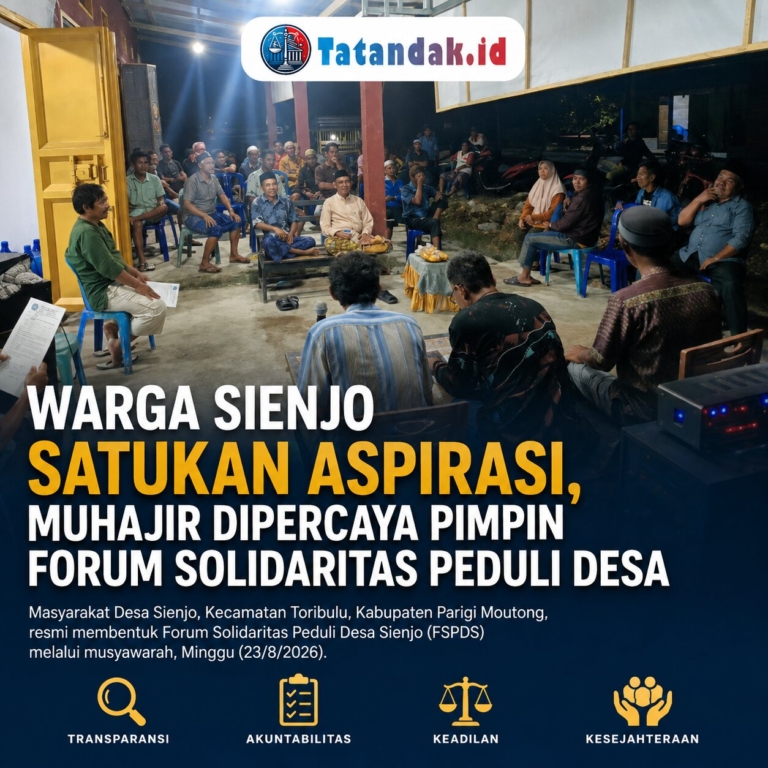 Warga Sienjo Satukan Aspirasi, Muhajir Dipercaya Pimpin Forum Solidaritas Peduli Desa