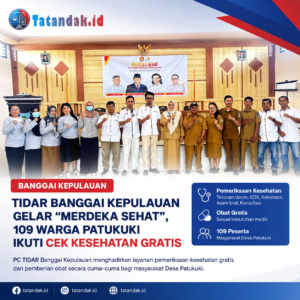 TIDAR Banggai Kepulauan Gelar “Merdeka Sehat”, 109 Warga Patukuki Ikuti Cek Kesehatan Gratis