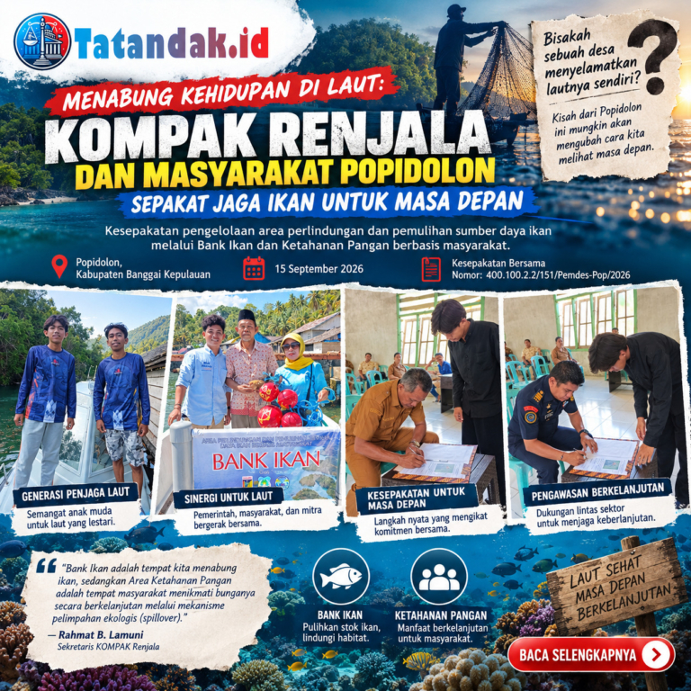 MENABUNG KEHIDUPAN DI LAUT: KOMPAK RENJALA DAN MASYARAKAT POPIDOLON SEPAKAT JAGA IKAN UNTUK MASA DEPAN