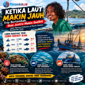 Laut Makin Jauh dari Nelayan Liang, Trip Bertambah tetapi Hasil Tangkapan Justru Menurun