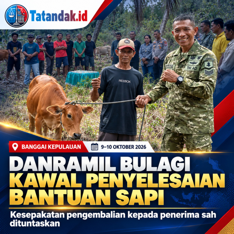 Danramil 1308-12/Bulagi Jikira S. Karim Ikut Kawal Polemik Bantuan Sapi Meselesek hingga Tuntas