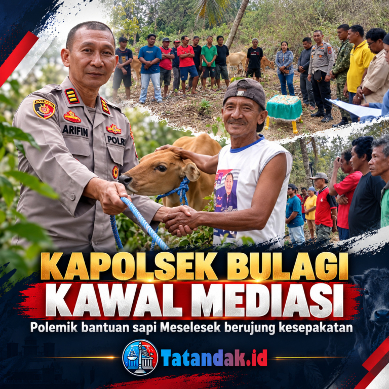 Kapolsek Bulagi AKP Arifin T. Utina Ikut Kawal Penyelesaian Polemik Sapi Meselesek, Mediasi Berujung Kesepakatan