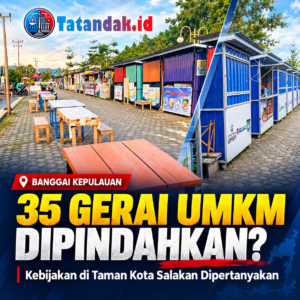Dulu Ditempatkan di Taman Kota, Kini Diperintahkan Pindah, Kontradiksi Kebijakan UMKM Bangkep Dipertanyakan