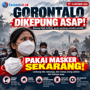 Gorontalo Dikepung Asap, Warga Diimbau Pakai Masker untuk Lindungi Kesehatan