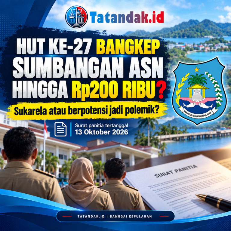 HUT ke-27 Bangkep, Panitia Minta Sumbangan ASN hingga Rp200 Ribu, Berpotensi Jadi Polemik