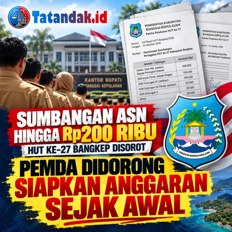 HUT ke-27 Bangkep: Sumbangan ASN Ditetapkan hingga Rp200 Ribu, Pemda Disorot dan Didorong Siapkan Anggaran Sejak Awal
