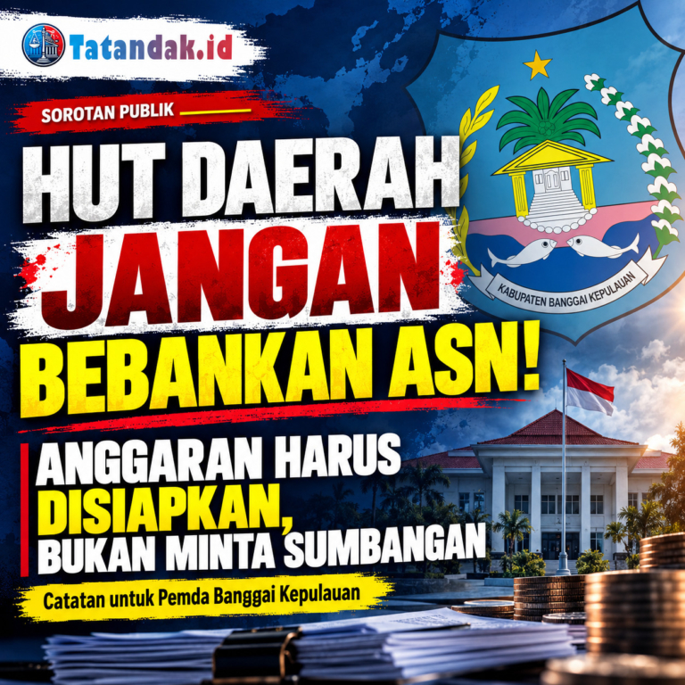 CATATAN UNTUK PEMDA BANGKEP: HUT DAERAH SEBAIKNYA DIANGGARKAN, BUKAN MEMBEBANI ASN